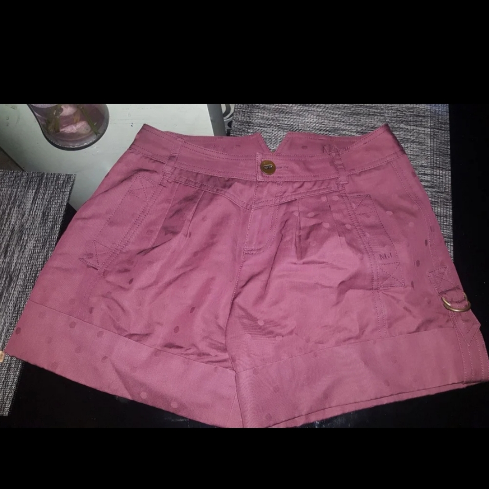 Marc Jacobs plum poke dots shorts